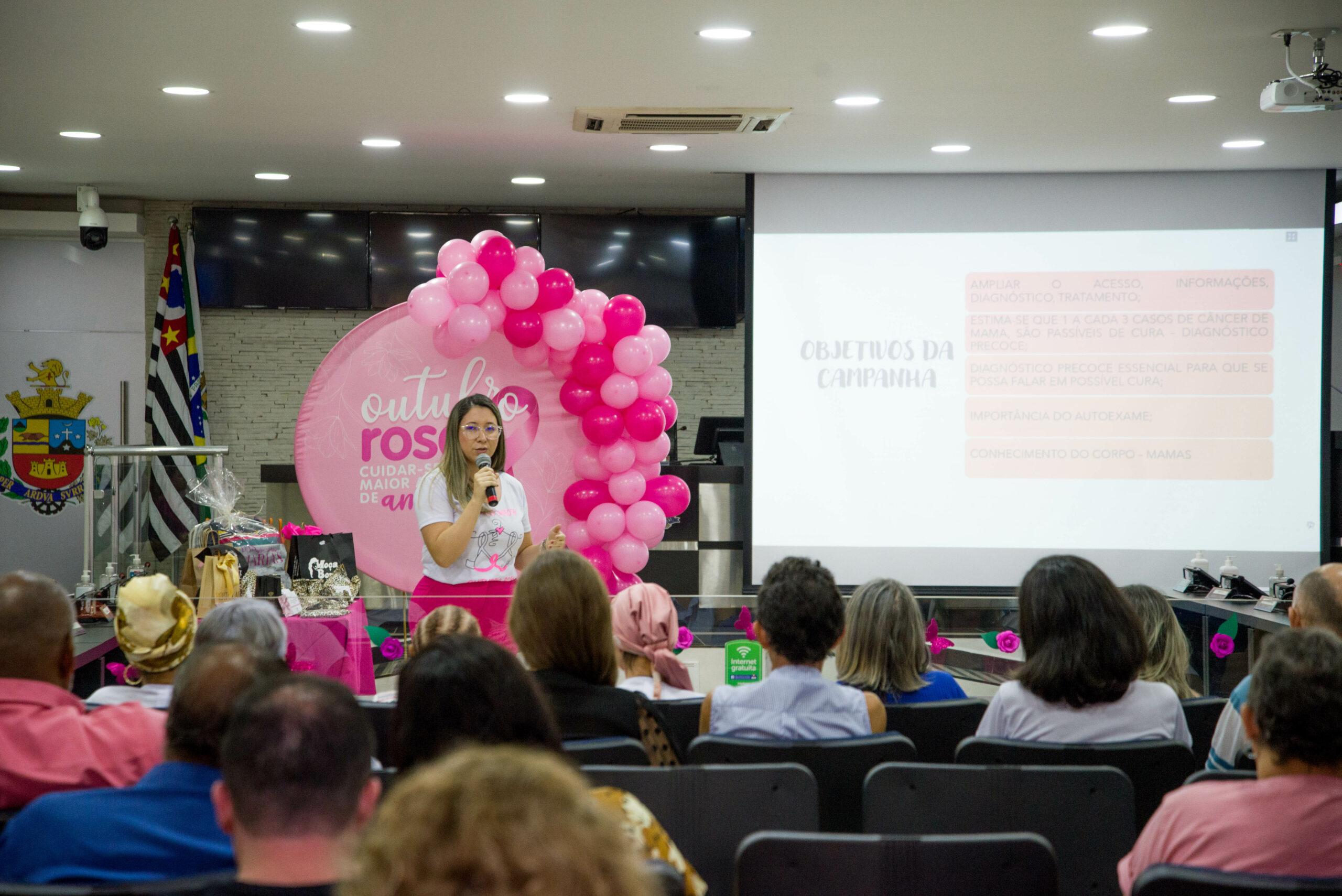 AÇÕES VOLTADAS PARA A CAMPANHA “OUTUBRO ROSA” ACONTECEM NAS UNIDADES DE SAÚDE DE TATUÍ