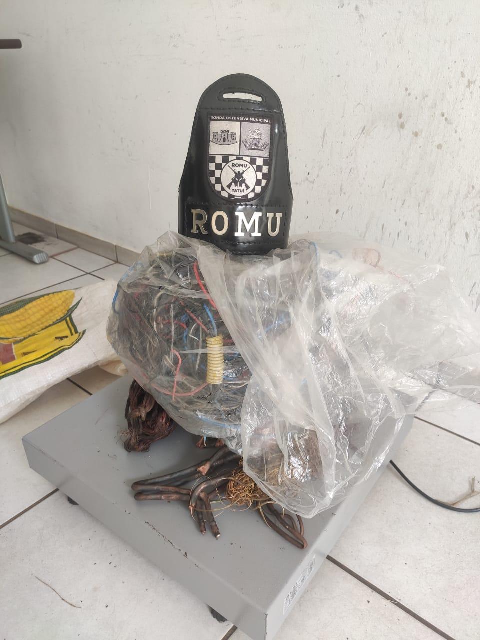 GCM DE TATUÍ IDENTIFICA AUTOR DE FURTOS E APREENDE MATERIAIS DE ORIGEM SUSPEITA